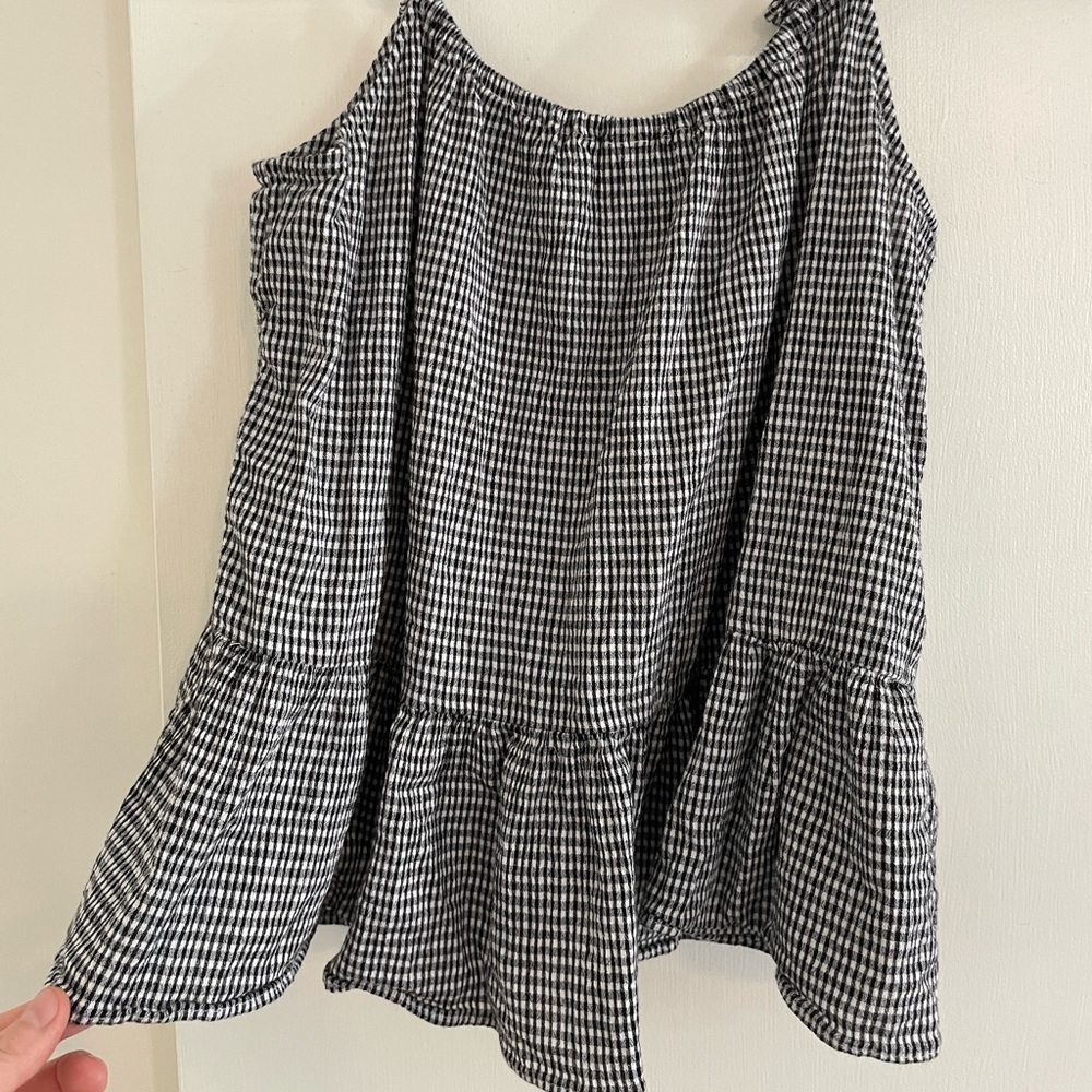 Gingham Madewell top
